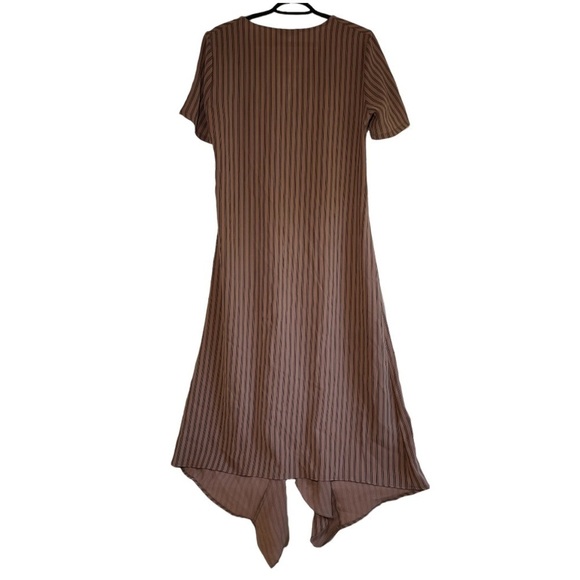 ZARA GATHERED DRESS WITH RUFFLE TRIM SIZE L - Picture 6 of 7